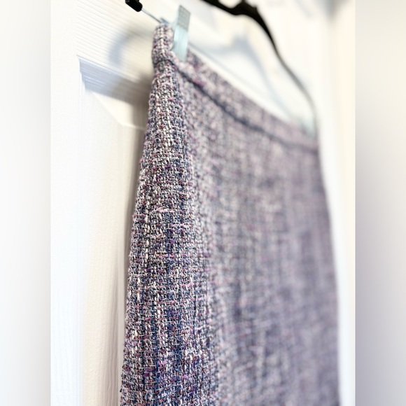 J.Crew No. 2 Purple Multi-Color Tweed Pencil Skirt - Picture 3 of 10